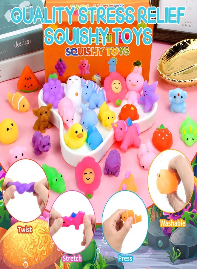 OCTERIC 32 Pack Mochi Squishy Toys Kawaii Squishies Stress Relief Toys Pack for Kids Boys Girs Party Favors Bulk Easter Egg Fillers Easter Hunt Basket Stuffers - Image 3